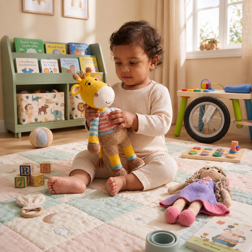 Gerald the Giraffe, Handmade Crochet Toys | Living Lab x Happy Threads