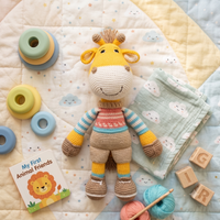 Gerald the Giraffe, Handmade Crochet Toys | Living Lab x Happy Threads